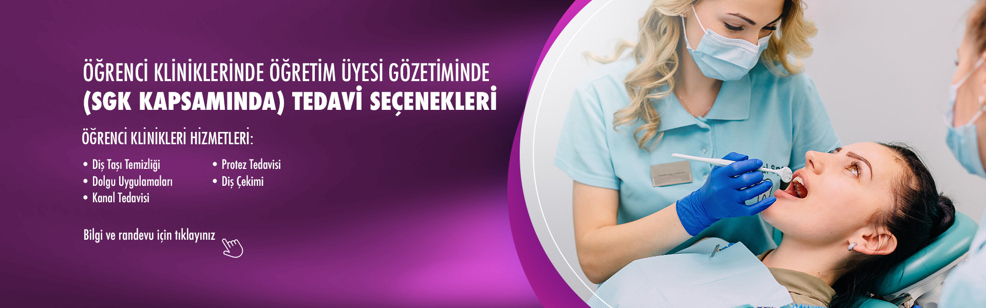 Öğrenci Kliniklerinde Öğretim Üyesi Gözetiminde